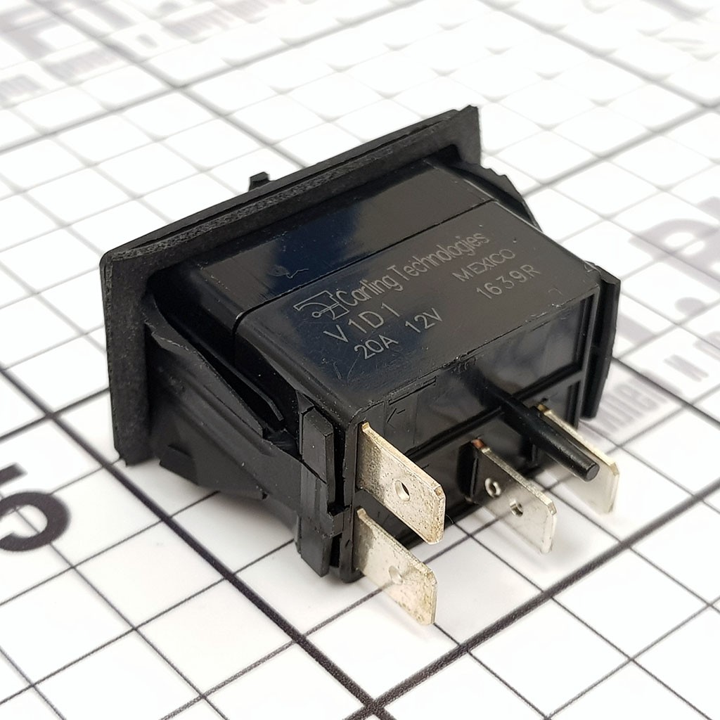 Купить Выключатель клавишный одноконтактный Carling Technologies V1DAAC0C ON-OFF с красным светодиодом без клавиши 7ft.ru в интернет магазине Семь Футов