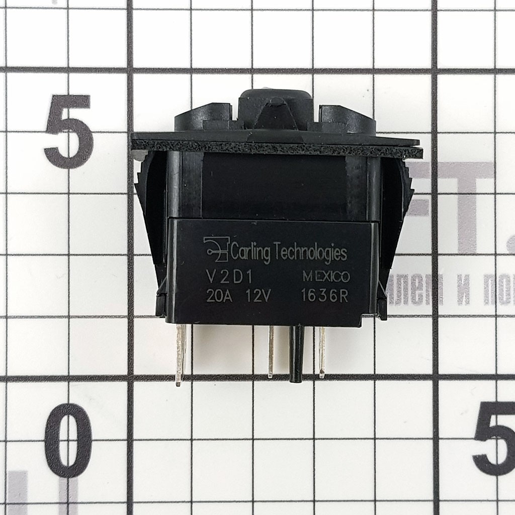 Купить Выключатель клавишный одноконтактный Carling Technologies V2DAAC0C (ON)-OFF с красным светодиодом без клавиши 7ft.ru в интернет магазине Семь Футов