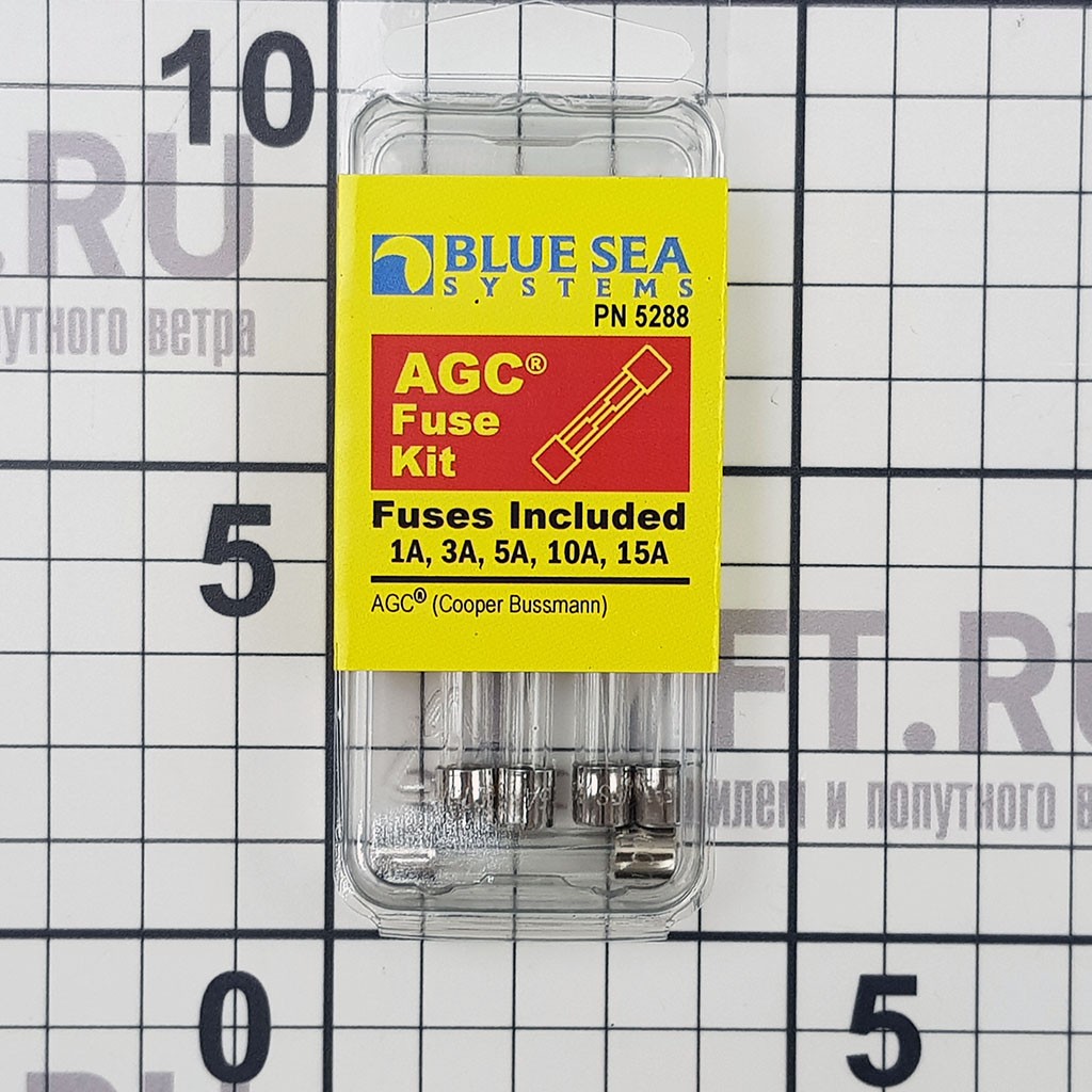 Купить Комплект плавких предохранителей Blue Sea AGC 5288 32 В 1 - 15 А 5 штук 7ft.ru в интернет магазине Семь Футов