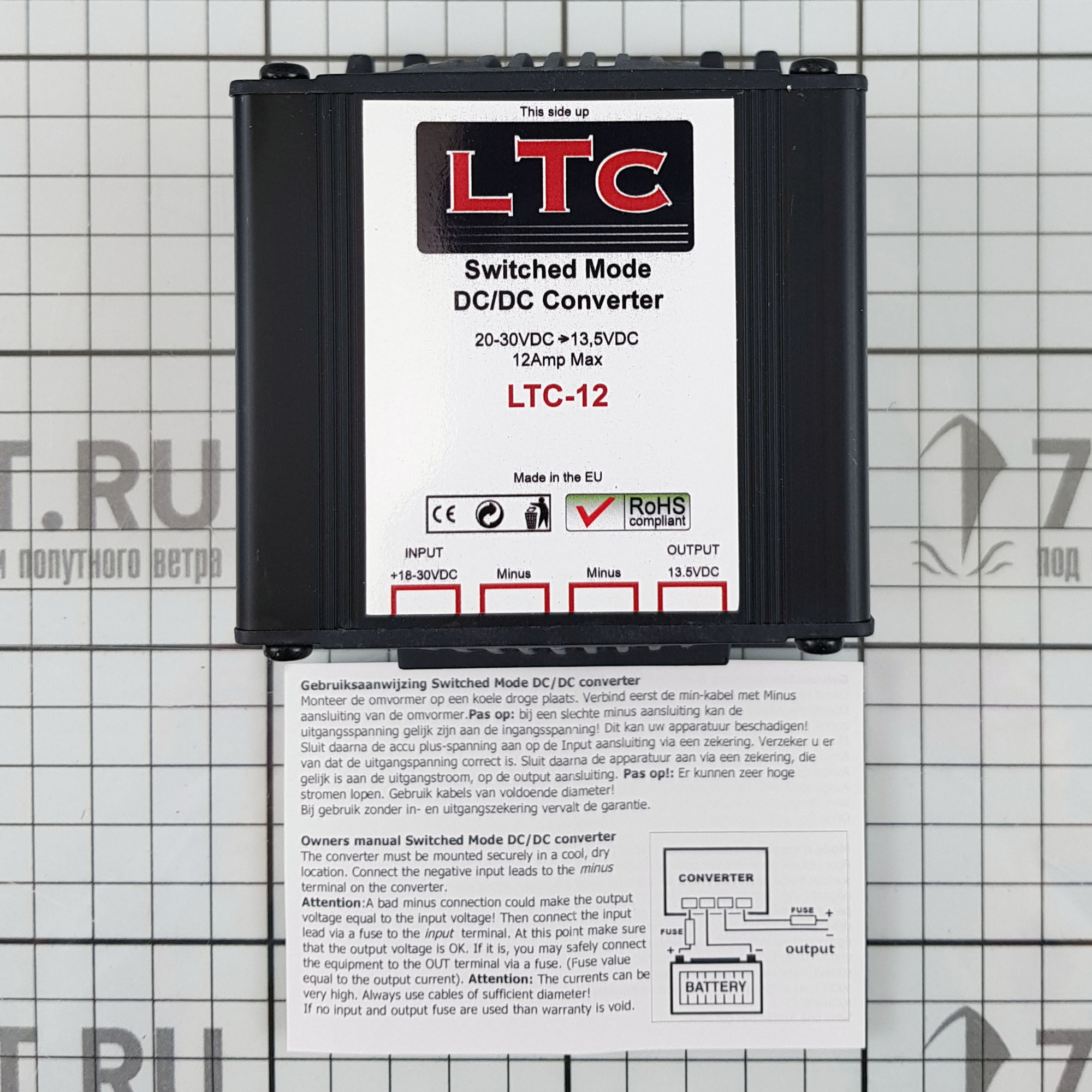 Купить Преобразователь напряжения конвертер LTC LTC-12 306 с 24 на 12 В 12 А 7ft.ru в интернет магазине Семь Футов