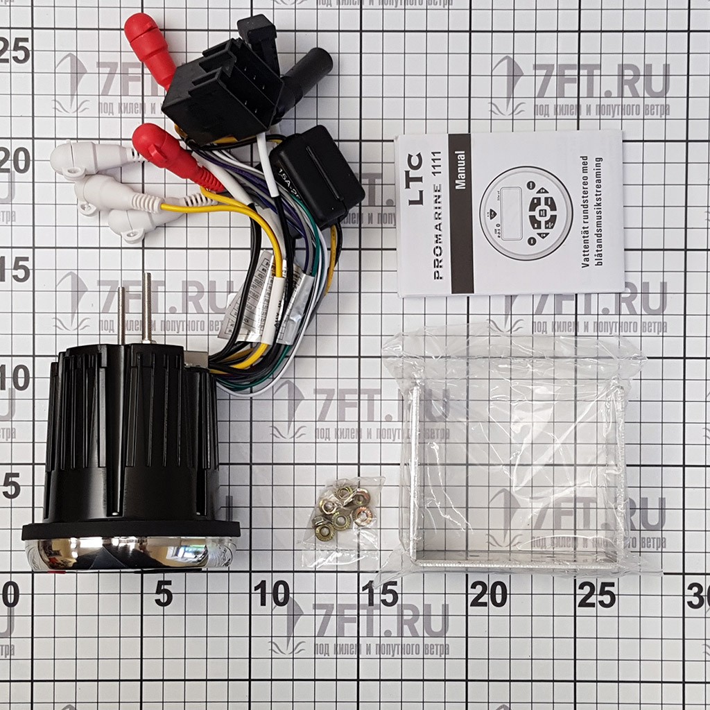 Купить Судовой радиоприёмник круглый LTC PROMarine 1111 3100 чёрный 18 частот 4 x 65 Вт Mosfet 7ft.ru в интернет магазине Семь Футов