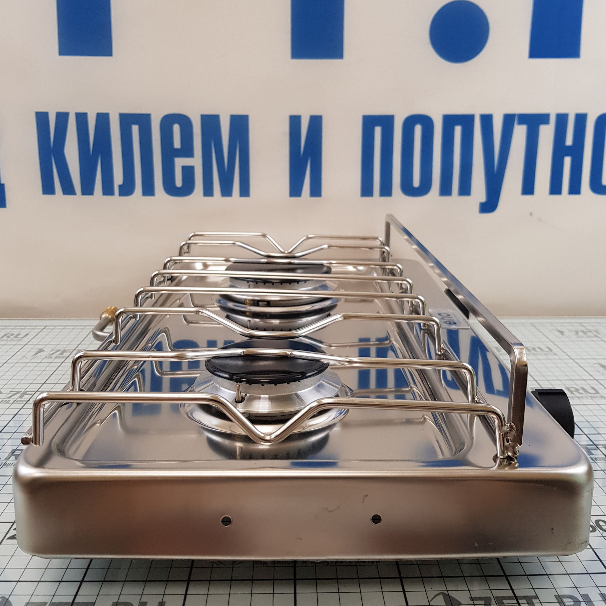 Купить Плита газовая двухконфорочная ENO Xtrem-2 062491010785 511x335x246мм 1.75-2.5кВт из нержавеющей стали AISI304L с подвесом и держателем посуды 7ft.ru в интернет магазине Семь Футов