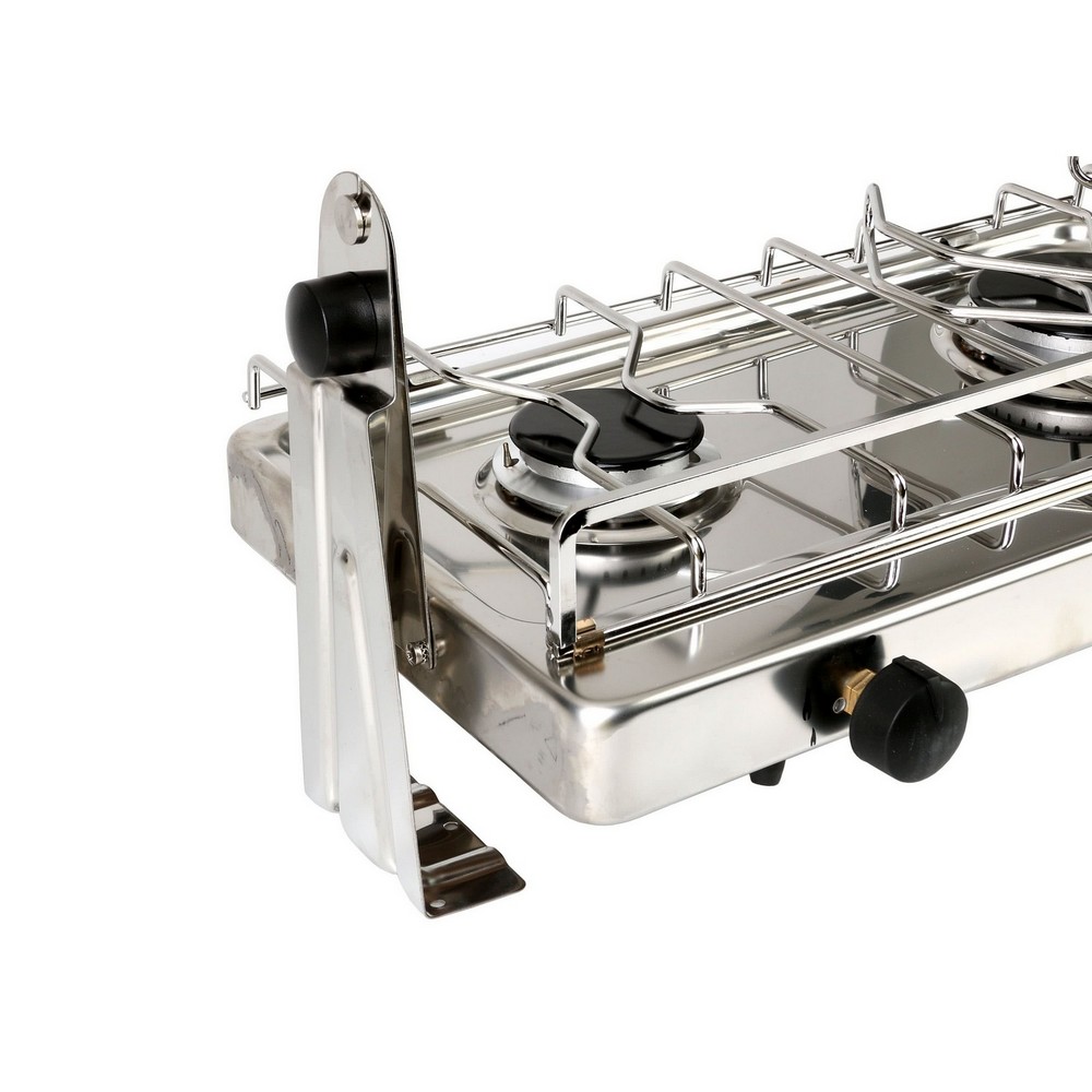 Купить Плита газовая двухконфорочная ENO Xtrem-2 062491010785 511x335x246мм 1.75-2.5кВт из нержавеющей стали AISI304L с подвесом и держателем посуды 7ft.ru в интернет магазине Семь Футов