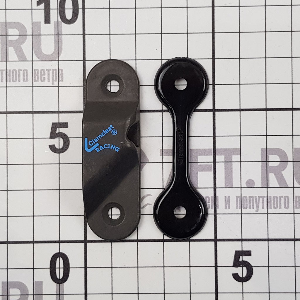 Купить Стопор щелевой из алюминия Clamcleat Racing Sail Line cleat CL273AN+P 3 - 6 мм 70 x 21 x 12 мм М4 с площадкой для установки c правой стороны 7ft.ru в интернет магазине Семь Футов