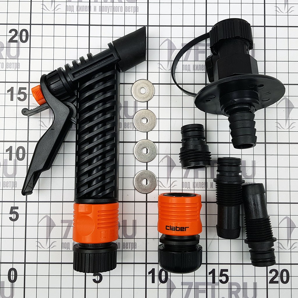 Купить Комплект для мытья палубы Johnson Pump Aqua Jet Wash Down Pump Kit 5.2 32-64534 12 В 20 л/мин 7,5 м 7ft.ru в интернет магазине Семь Футов