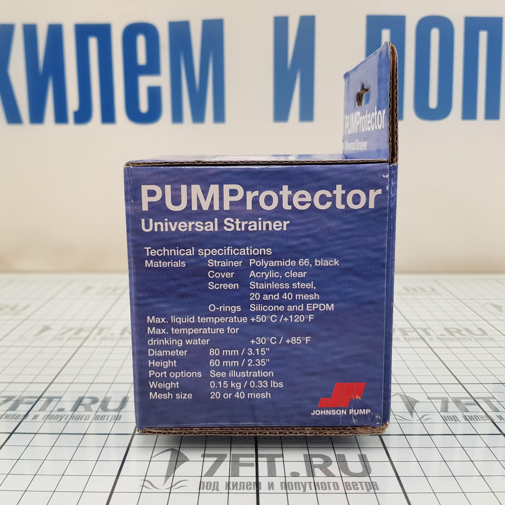 Купить Фильтр Johnson Pump PUMProtector 09-24652-01 80x60мм универсальный 7ft.ru в интернет магазине Семь Футов