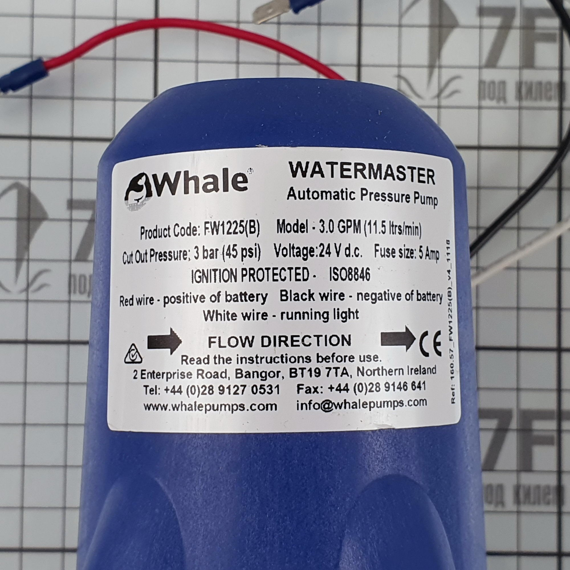 Купить Гидрофор Whale Watermaster 3.0 GPM FW1225 24 В 3,5 А 11,5 л/мин 7ft.ru в интернет магазине Семь Футов