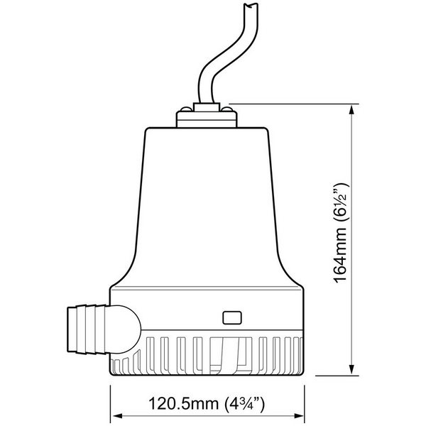 Купить Помпа трюмная погружная Whale Orca 2000 BE2004 24В 5А 126л/мин подъём до 4м под шланг Ø28мм 7ft.ru в интернет магазине Семь Футов
