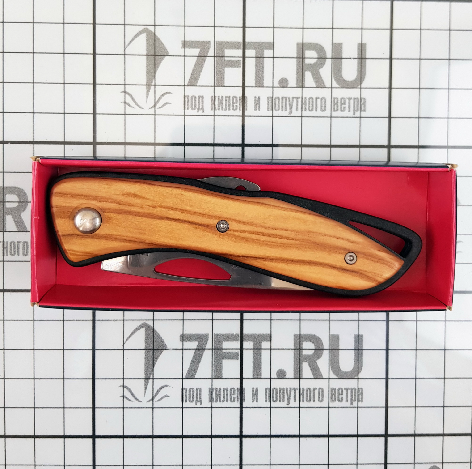 Купить Нож моряка складной с деревянной рукояткой Wichard Aquaterra Bois 10180 115/193 мм для судов, купить спасательное снаряжение в интернет-магазине 7ft.ru в интернет магазине Семь Футов