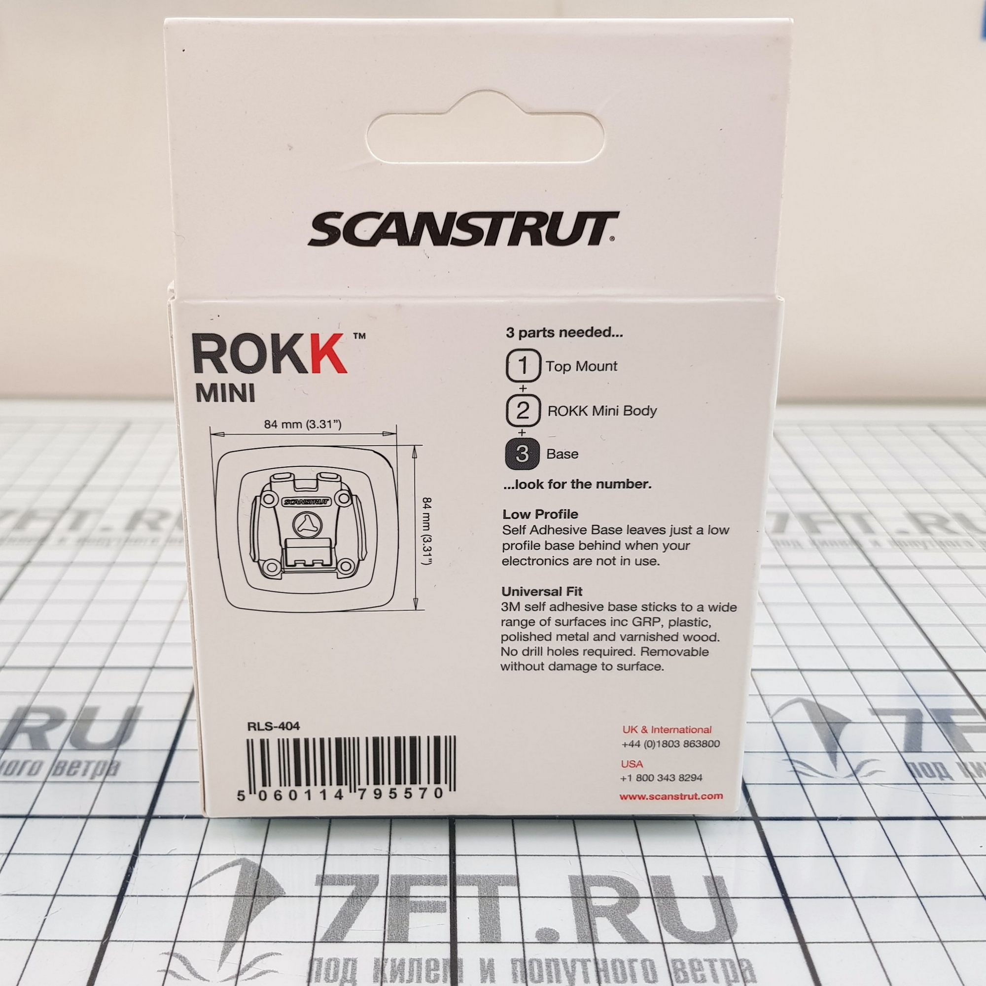 Купить Держатель Scanstrut Rokk Mini RLS-404 84 x 84 мм приклеиваемый 7ft.ru в интернет магазине Семь Футов