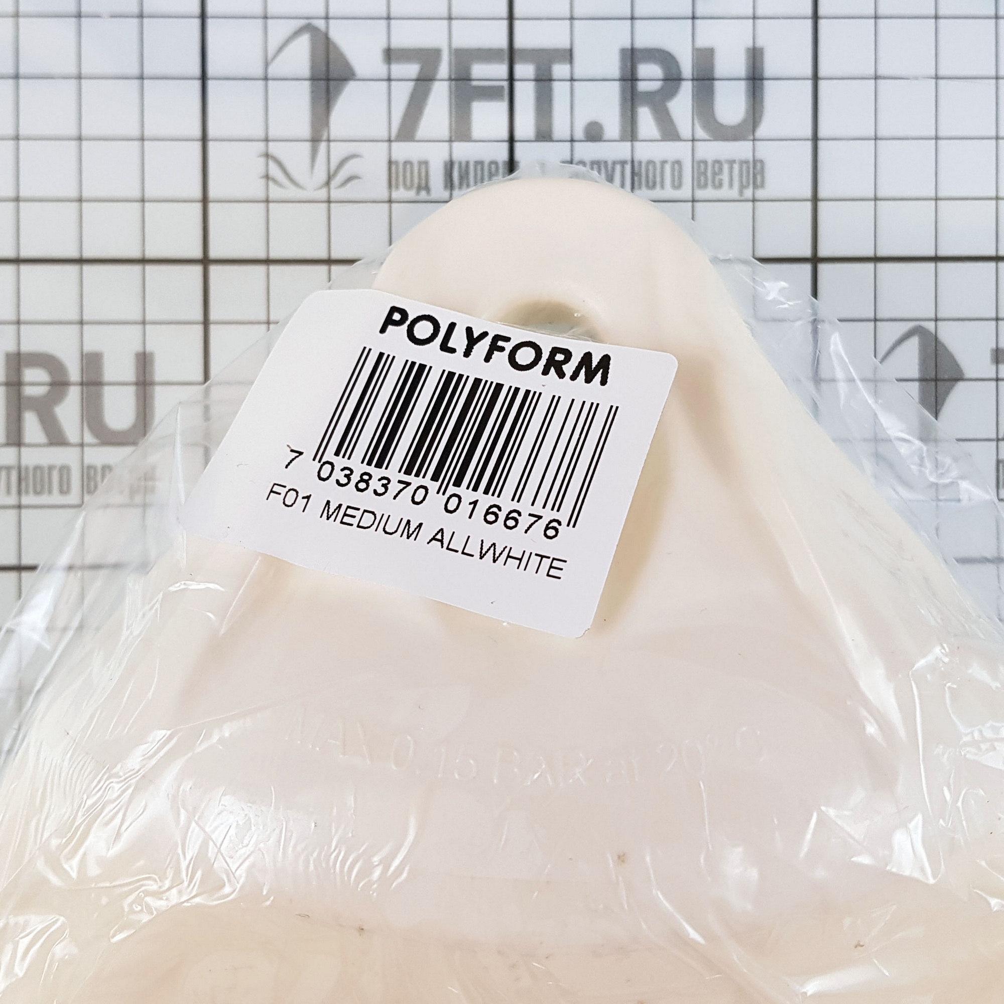 Купить Кранец из виниловой пластмассы Polyform F01M F-01M/03 130 x 465 мм полностью белый 7ft.ru в интернет магазине Семь Футов