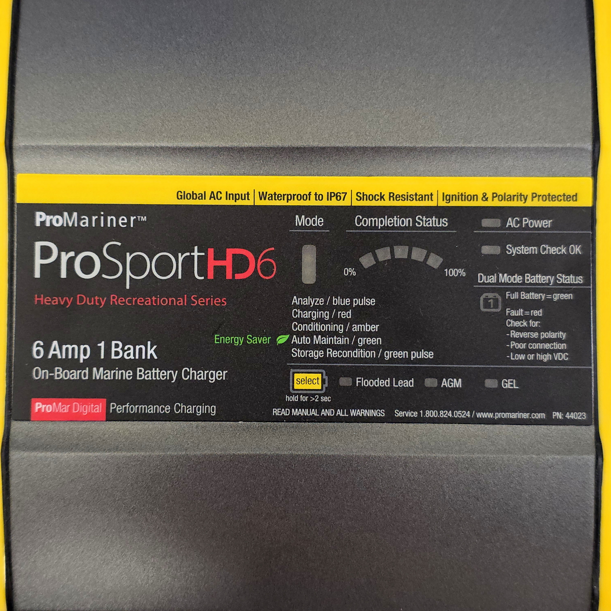 Купить Зарядное устройство ProMariner ProSport 6PFC 43023 12В 100-260В 6А IP67 на 1 АКБ 7ft.ru в интернет магазине Семь Футов