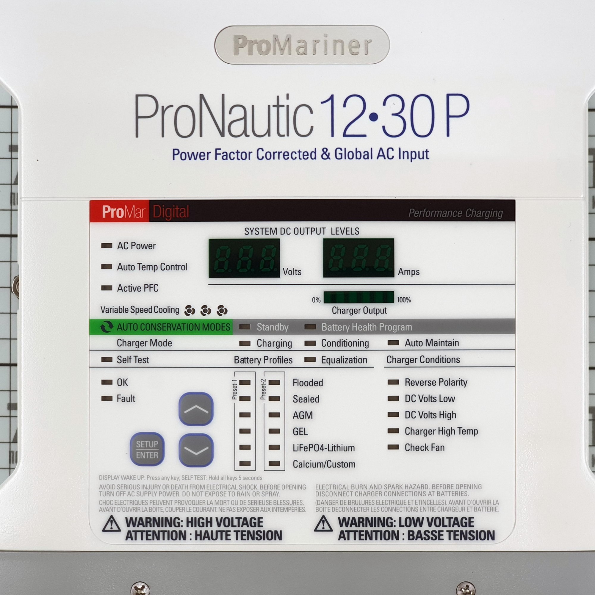 Купить Зарядное устройство ProMariner ProNautic 1230P 63130 100-240/12В 30А 260x220x90мм на 3 АКБ 7ft.ru в интернет магазине Семь Футов