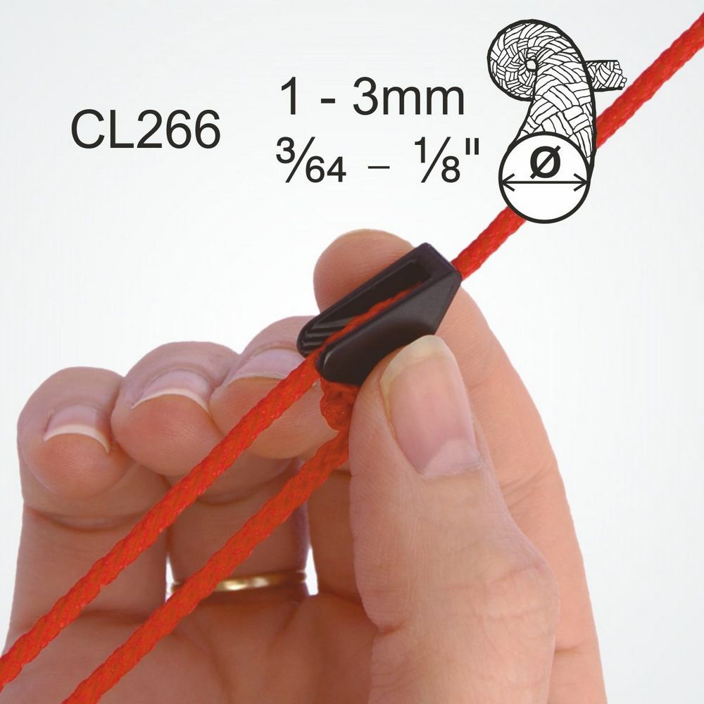 Купить Стопор щелевой палаточный Clamcleat CL266G Mini Line-Lok для шнура Ø1-3 мм из нейлона с люминесцентным покрытием 7ft.ru в интернет магазине Семь Футов