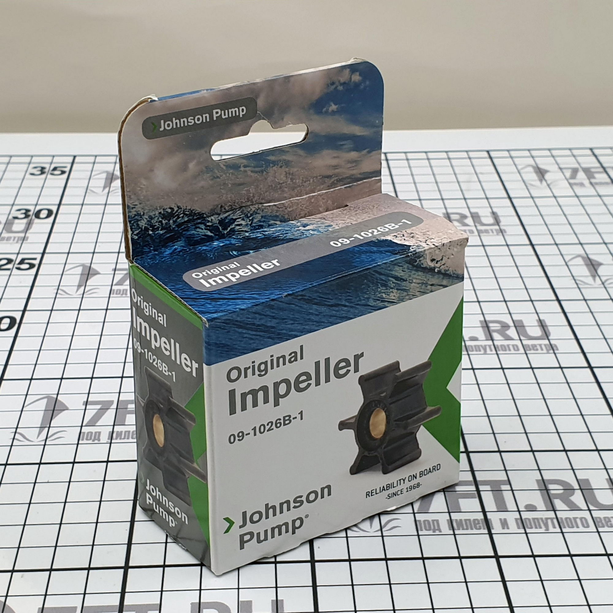 Купить Импеллер для охлаждения Johnson Pump 1026B 09-1026B-1 50,8мм с пальцем 7ft.ru в интернет магазине Семь Футов