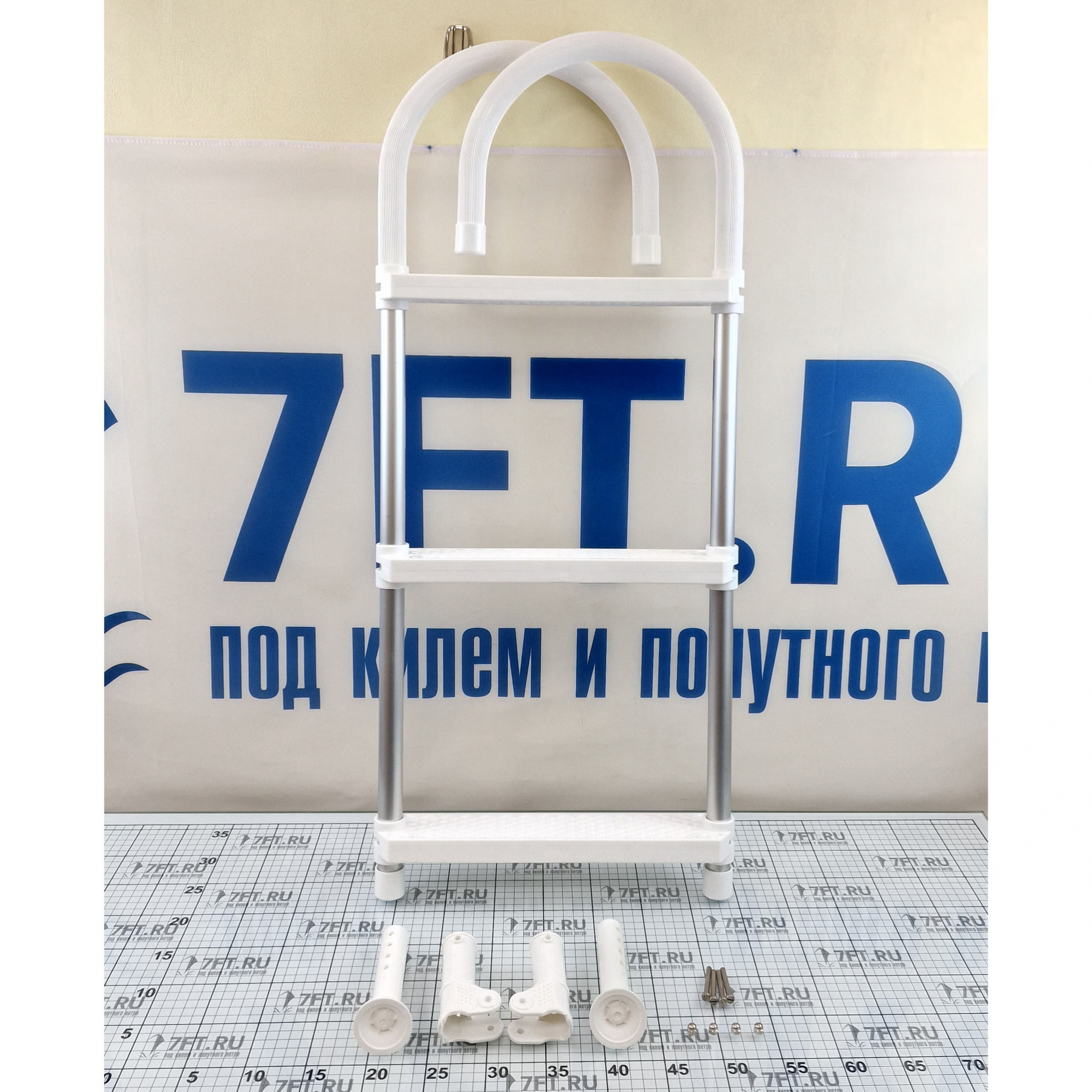 Купить Трап транцевый TREM Gamma S0125003 860x310мм 3 ступеньки 7ft.ru в интернет магазине Семь Футов