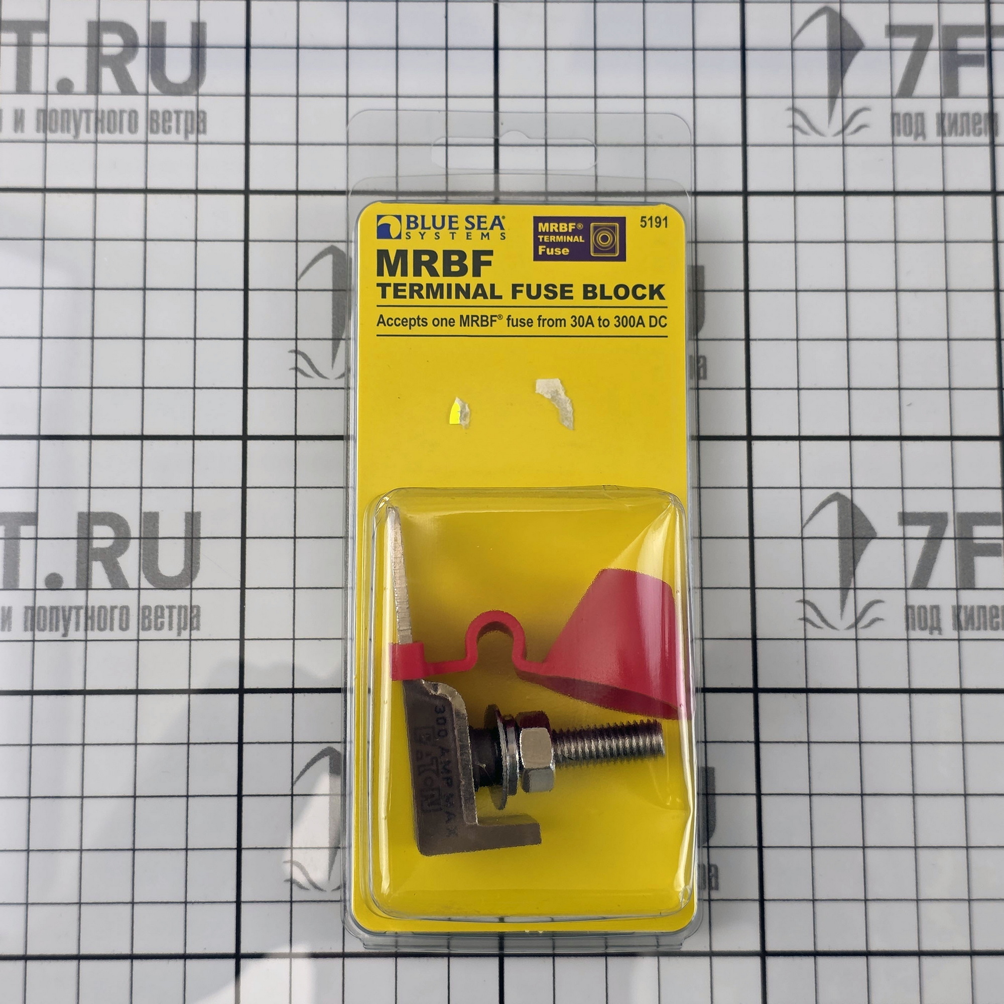 Купить Блок предохранителей Blue Sea 5191 58В 30-300А 60,9x44,5x20мм для одного плавкого предохранителя типа MRBF 7ft.ru в интернет магазине Семь Футов