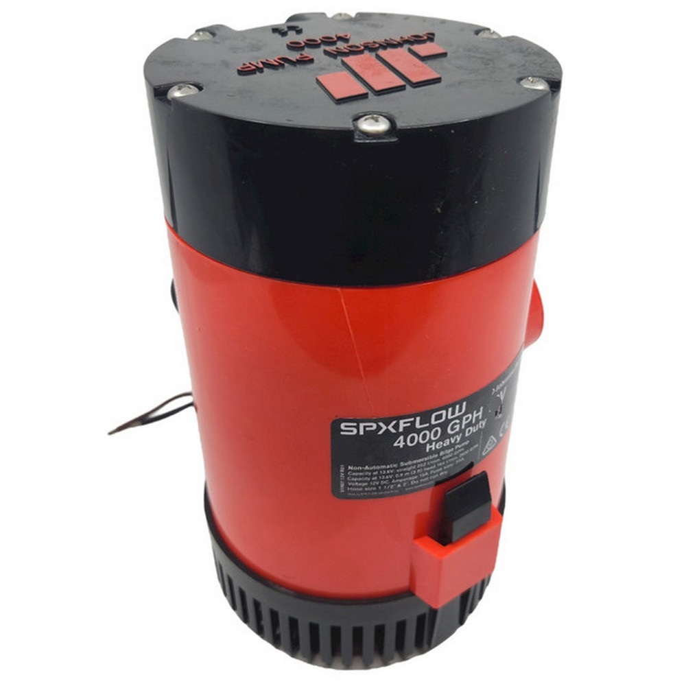 Купить Помпа трюмная Johnson Pump 32-4000-02 Heavy Duty Bilge 4000GPH 24В 7,5А 252л/мин под шланг Ø30/50мм погружная высокопроизводительная 7ft.ru в интернет магазине Семь Футов