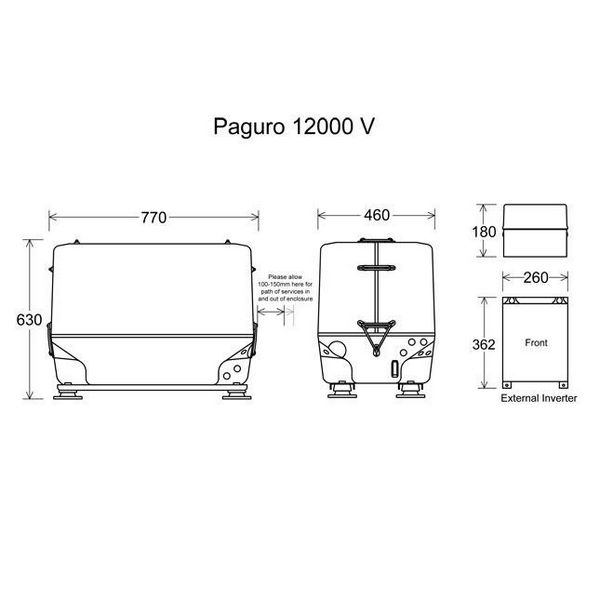 Купить Дизель-генератор VTE Paguro 12000 V PAG12000V 230 В 10 кВт 50 Гц 2000 - 3000 об/мин 7ft.ru в интернет магазине Семь Футов