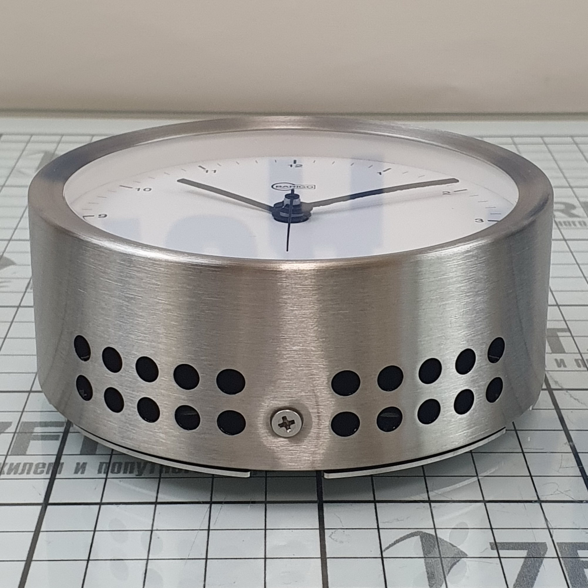 Купить Часы кварцевые Barigo Steel 617M Ø102мм из нержавеющей стали 7ft.ru в интернет магазине Семь Футов