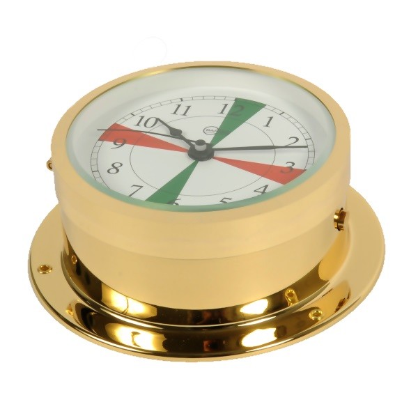 Купить Часы кварцевые Barigo Star 1187MSFS с радиосекторами 110x45мм Ø85мм золотой из полированной латуни 7ft.ru в интернет магазине Семь Футов