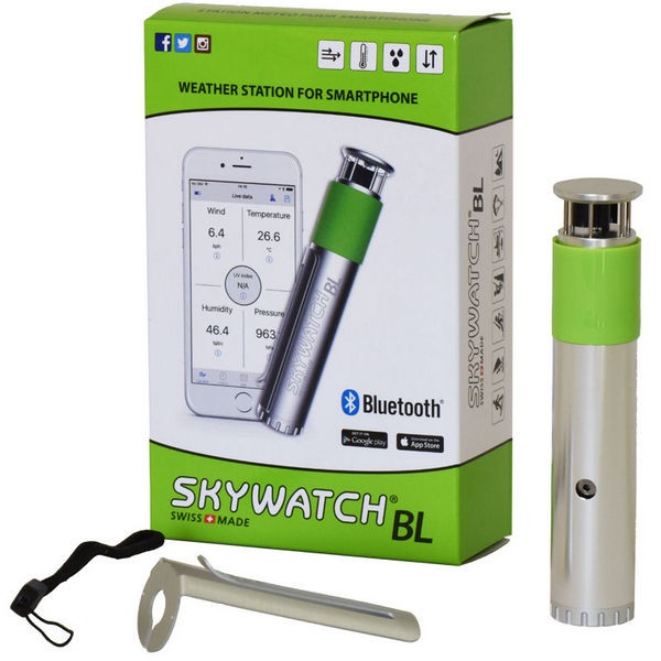 Купить Метеостанция Skywatch BL400 с соединением Bluetooth для смартфонов на базе iOS и Android IP67 из анодированного алюминия и поликарбоната 7ft.ru в интернет магазине Семь Футов