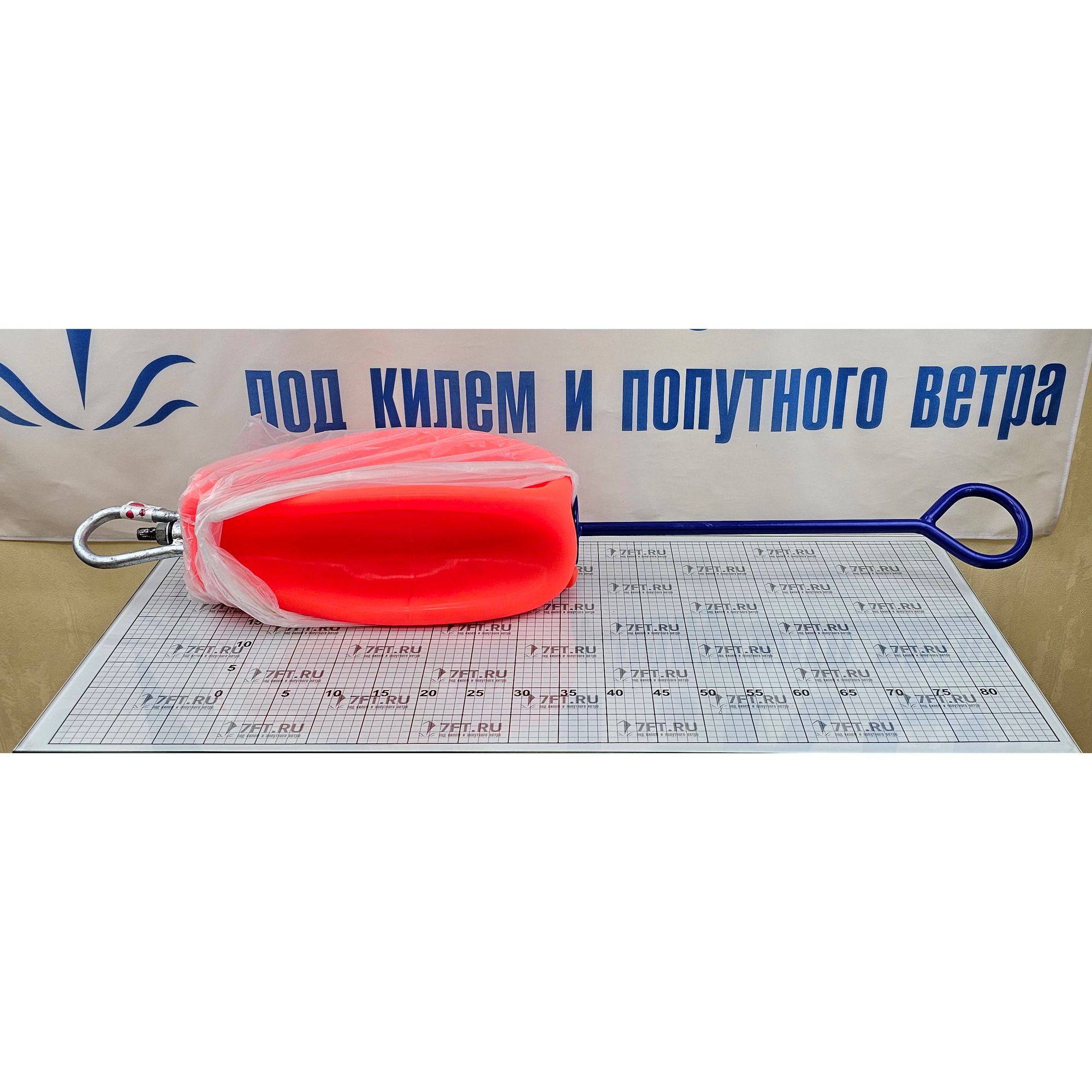 Купить Буй причальный/швартовый надувной Polyform CCD-2/04 Ø385x1090мм плавучесть 27кг из красного ПВХ со штангой Ø16x580мм и якорным вертлюгом 7ft.ru в интернет магазине Семь Футов