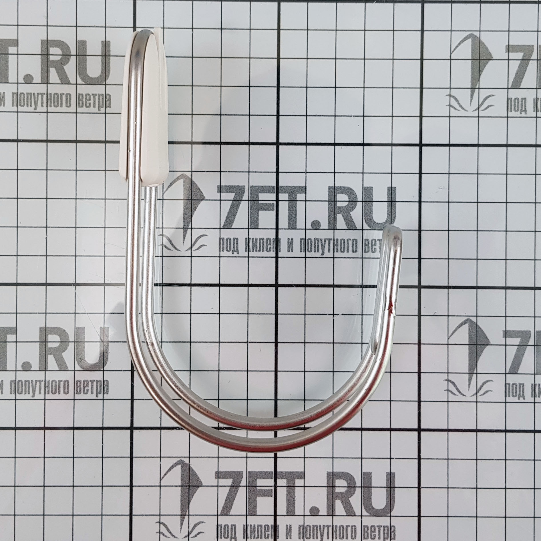 Купить Крючок Batsystem RailHook RK85v 85x140мм белый из нержавеющей стали AISI316 7ft.ru в интернет магазине Семь Футов