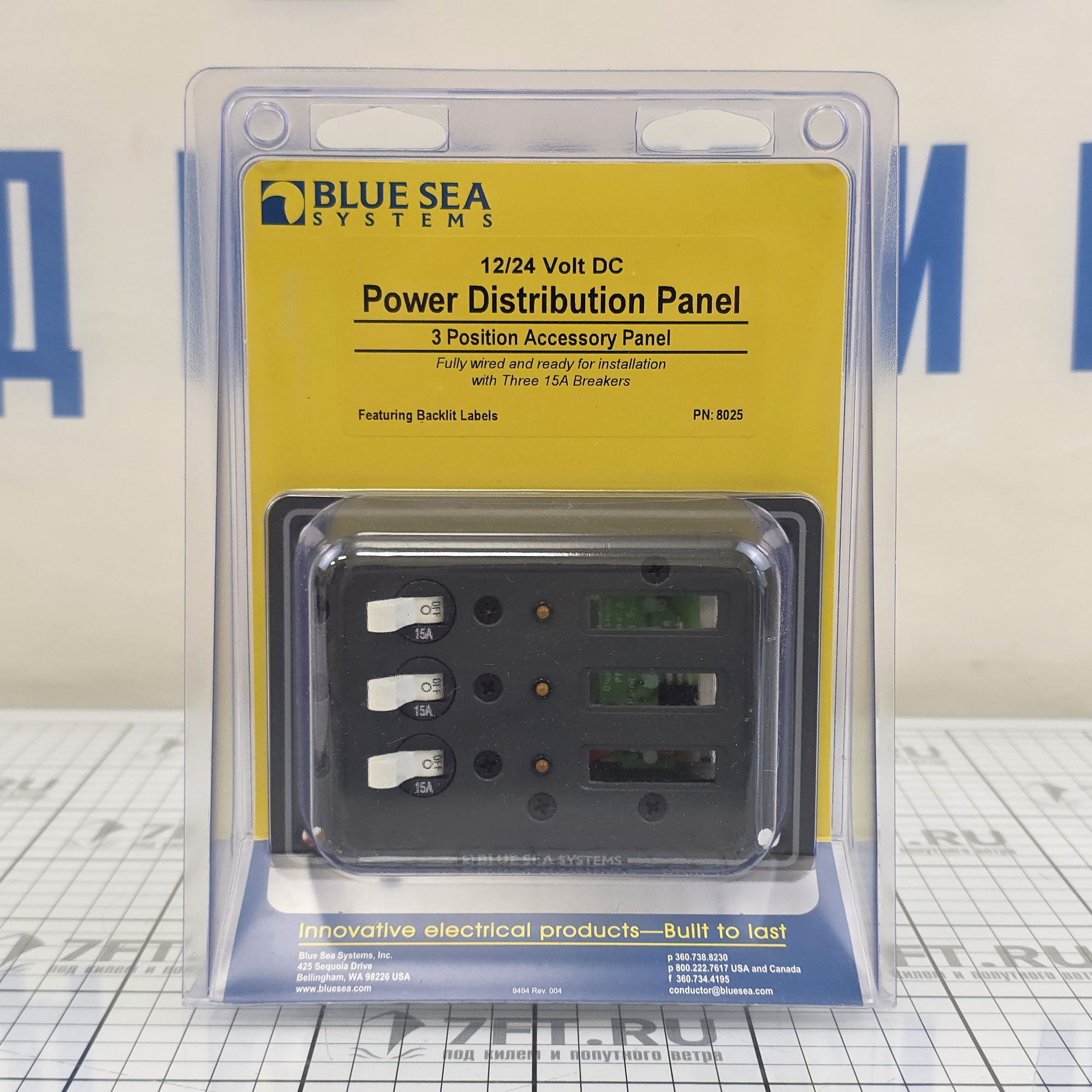 Купить Панель выключателей Blue Sea Traditional Metal 8025 12/24В 100А 3 автомата 133x95мм 7ft.ru в интернет магазине Семь Футов