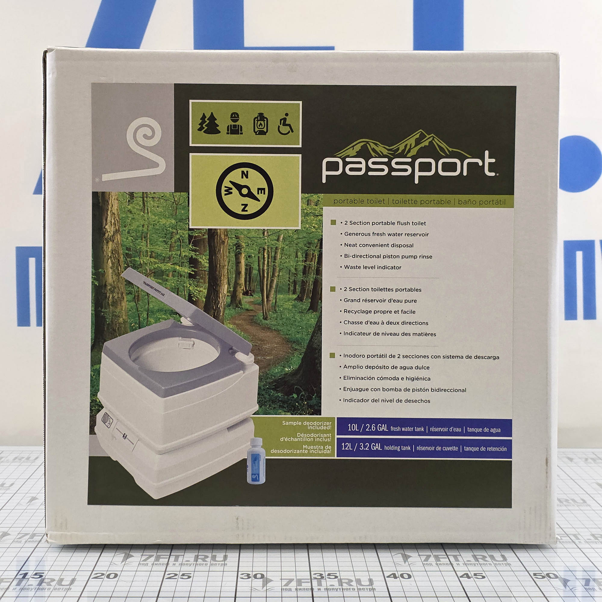 Купить Гальюн химический Sanitation Equipment Passport Potty DEF120101 12 л 7ft.ru в интернет магазине Семь Футов