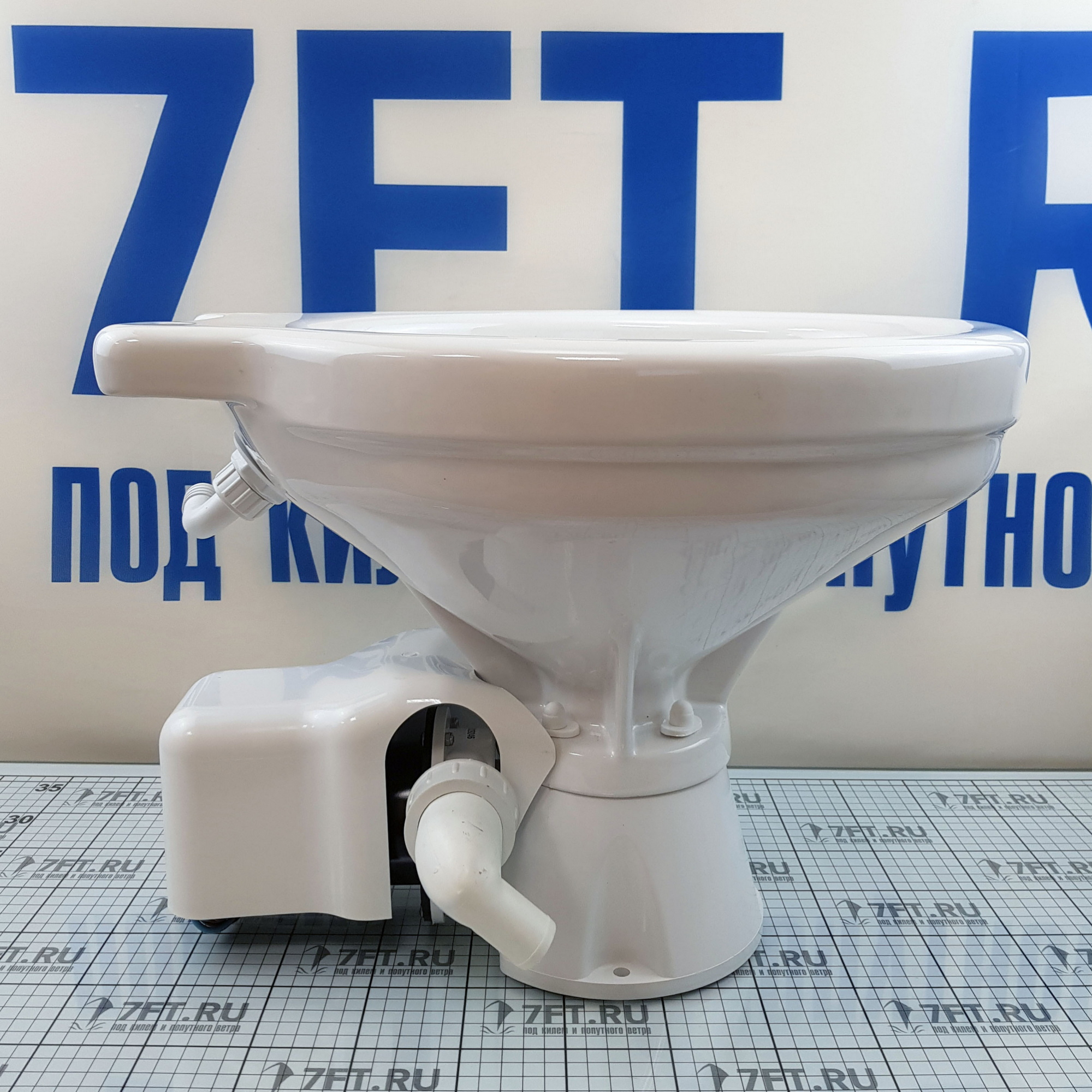 Купить Унитаз судовой автоматический Johnson Pump AquaT Comfort 80-47232-02 24 В с трехпозиционной панелью управления 7ft.ru в интернет магазине Семь Футов