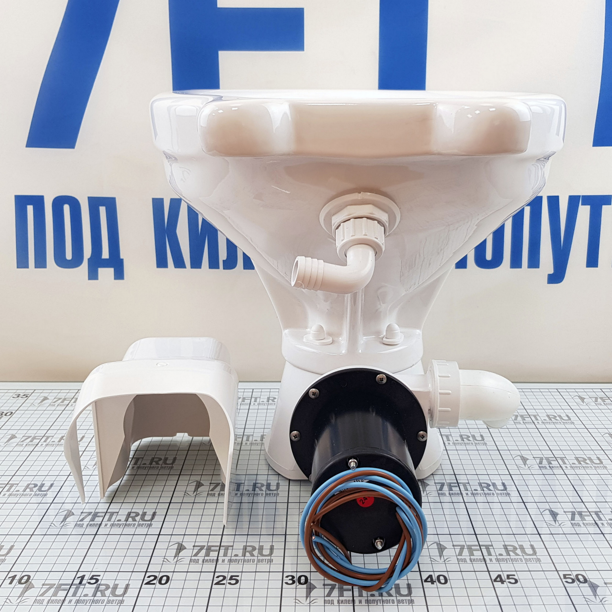 Купить Унитаз судовой автоматический Johnson Pump AquaT Comfort 80-47232-02 24 В с трехпозиционной панелью управления 7ft.ru в интернет магазине Семь Футов