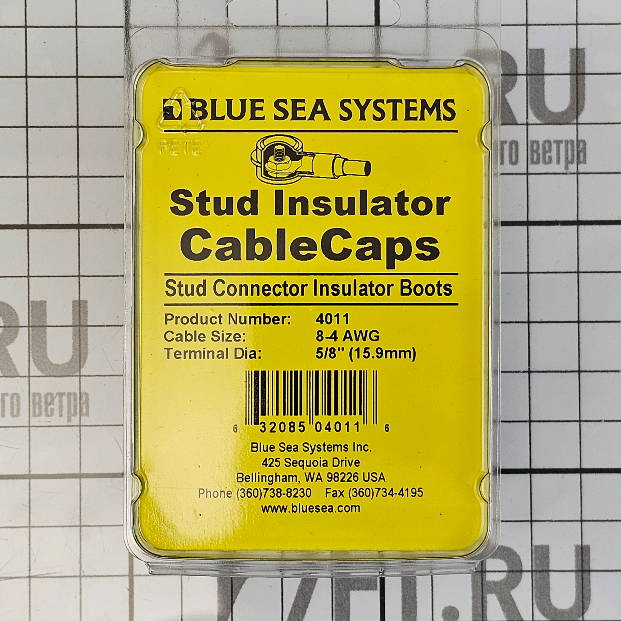 Купить Защитный изолирующий колпачок для клемм Blue Sea CableCap 4011 чёрный для кабелей 10-16мм2 7ft.ru в интернет магазине Семь Футов