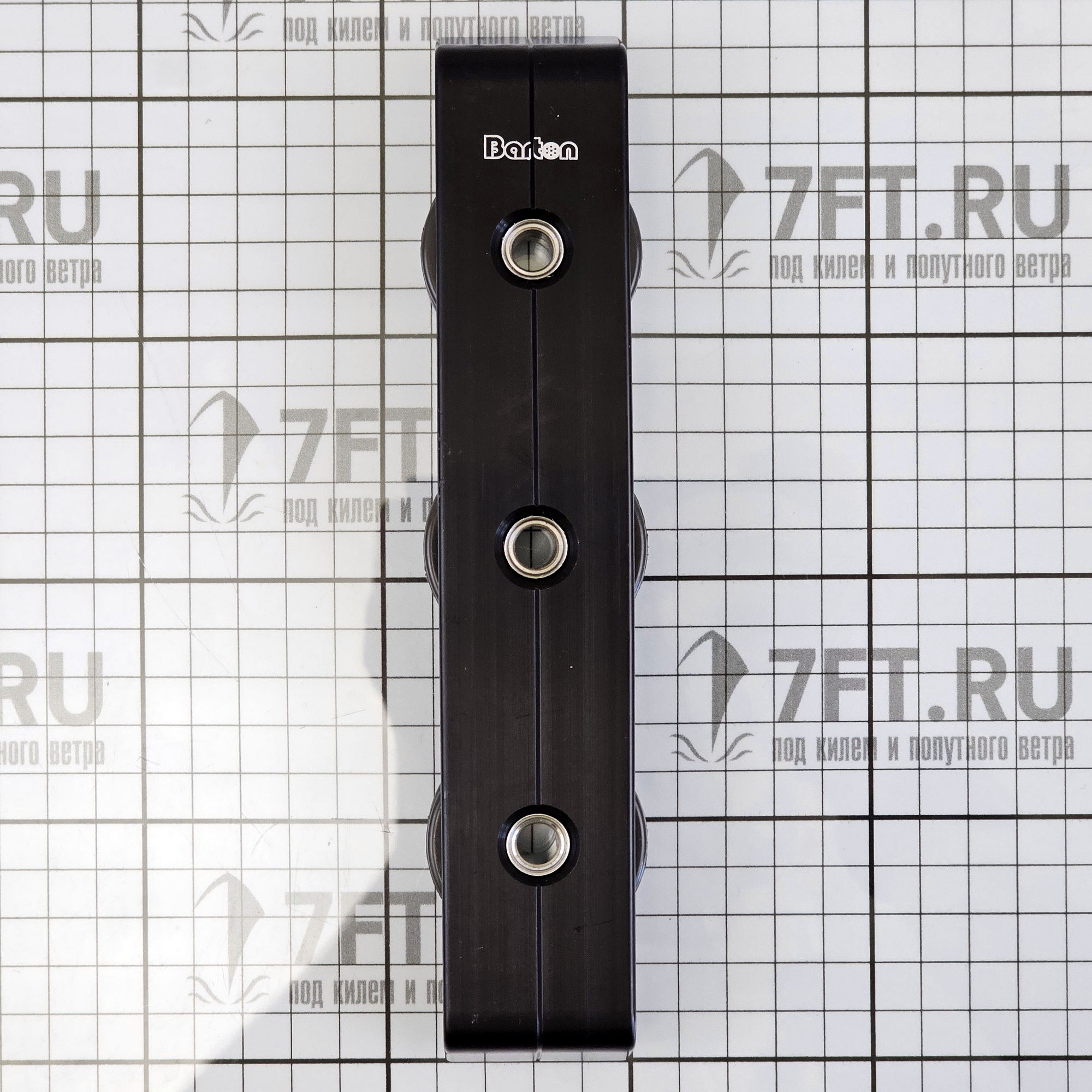 Купить Палубный органайзер Barton Marine 81683B на 3 шкива Ø44x18мм из черного анодированного алюминия для троса Ø14мм 7ft.ru в интернет магазине Семь Футов