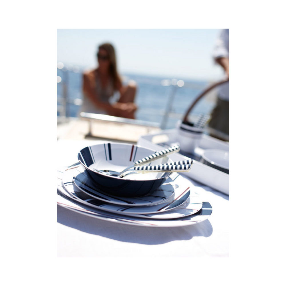 Купить Набор сервировочных тарелок из меламина Marine Business Monaco 19009 300x225мм 350x255мм 2шт синий/красный 7ft.ru в интернет магазине Семь Футов