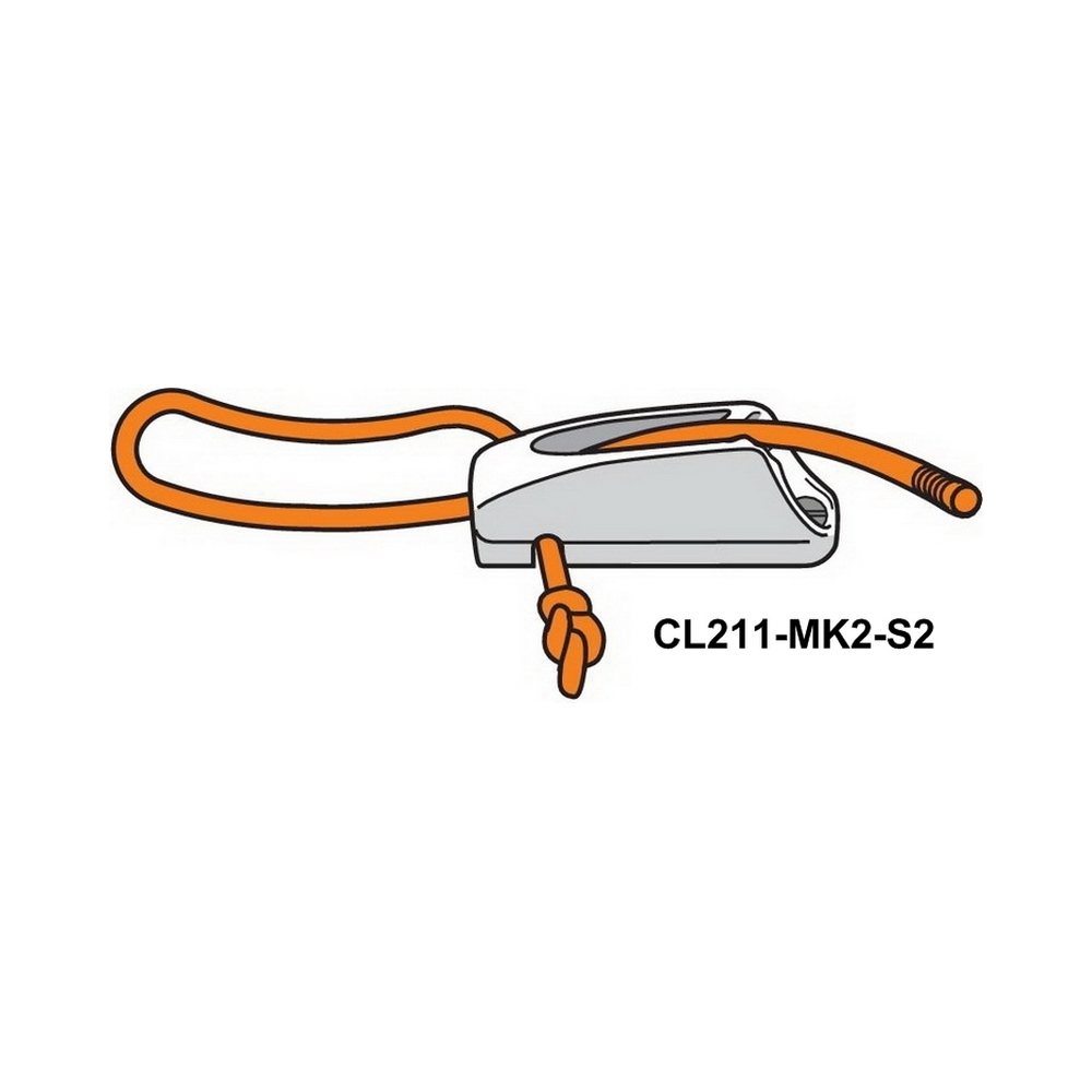 Купить Стопор щелевой с направляющей Clamcleat Racing junior Mk2 CL211MK2S2 55x16x20 мм алюминиевый для тросов 3-6 мм 7ft.ru в интернет магазине Семь Футов