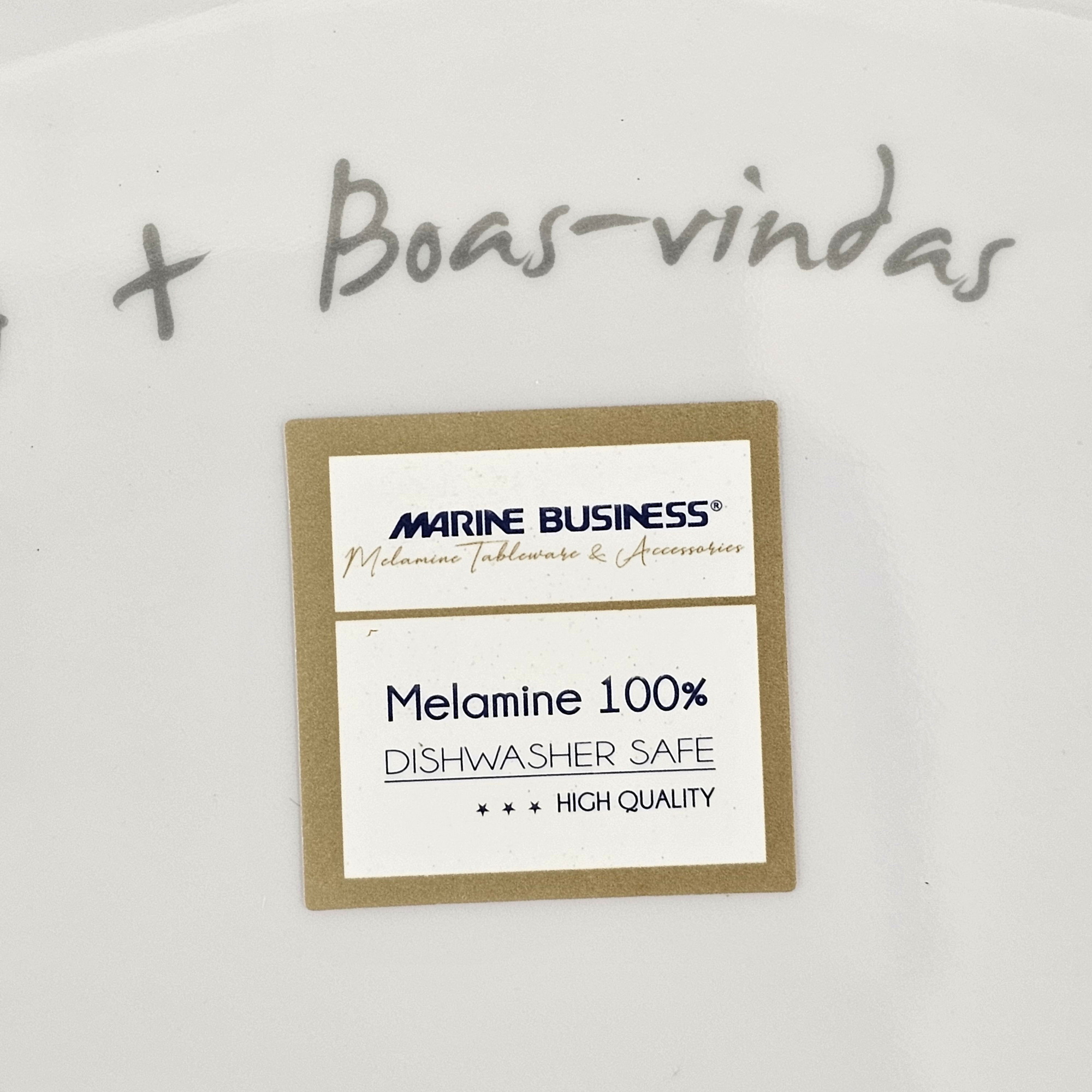 Купить Набор обеденных тарелок Marine Business Welcome on board 27001 Ø250мм 6шт из белого/синего меламина 7ft.ru в интернет магазине Семь Футов