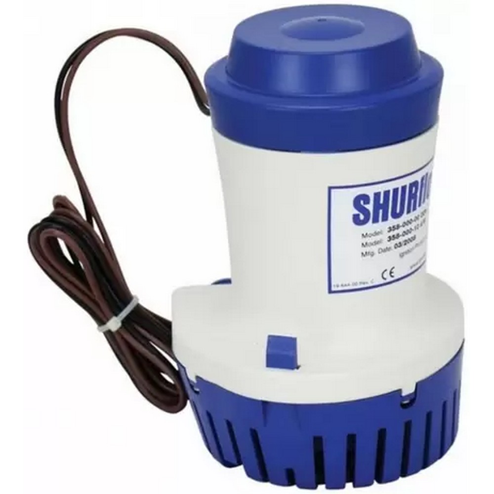 Купить Помпа трюмная погружная Shurflo 358-110-10 125л/мин 24В 5А 29мм из нейлона 7ft.ru в интернет магазине Семь Футов