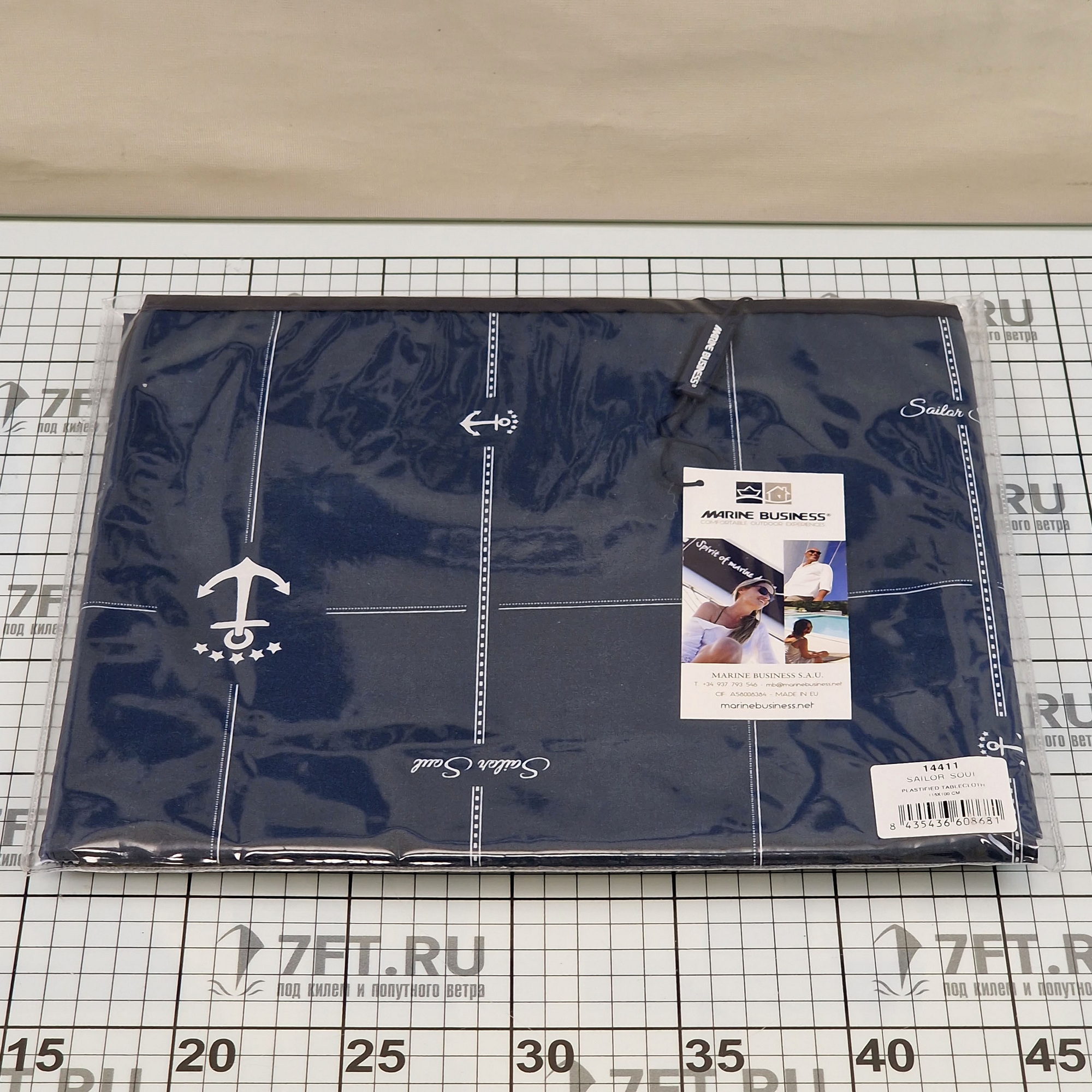 Купить Водонепроницаемая скатерть Marine Business Sailor Soul 14411 1150x1000мм из синего полиэстера  7ft.ru в интернет магазине Семь Футов