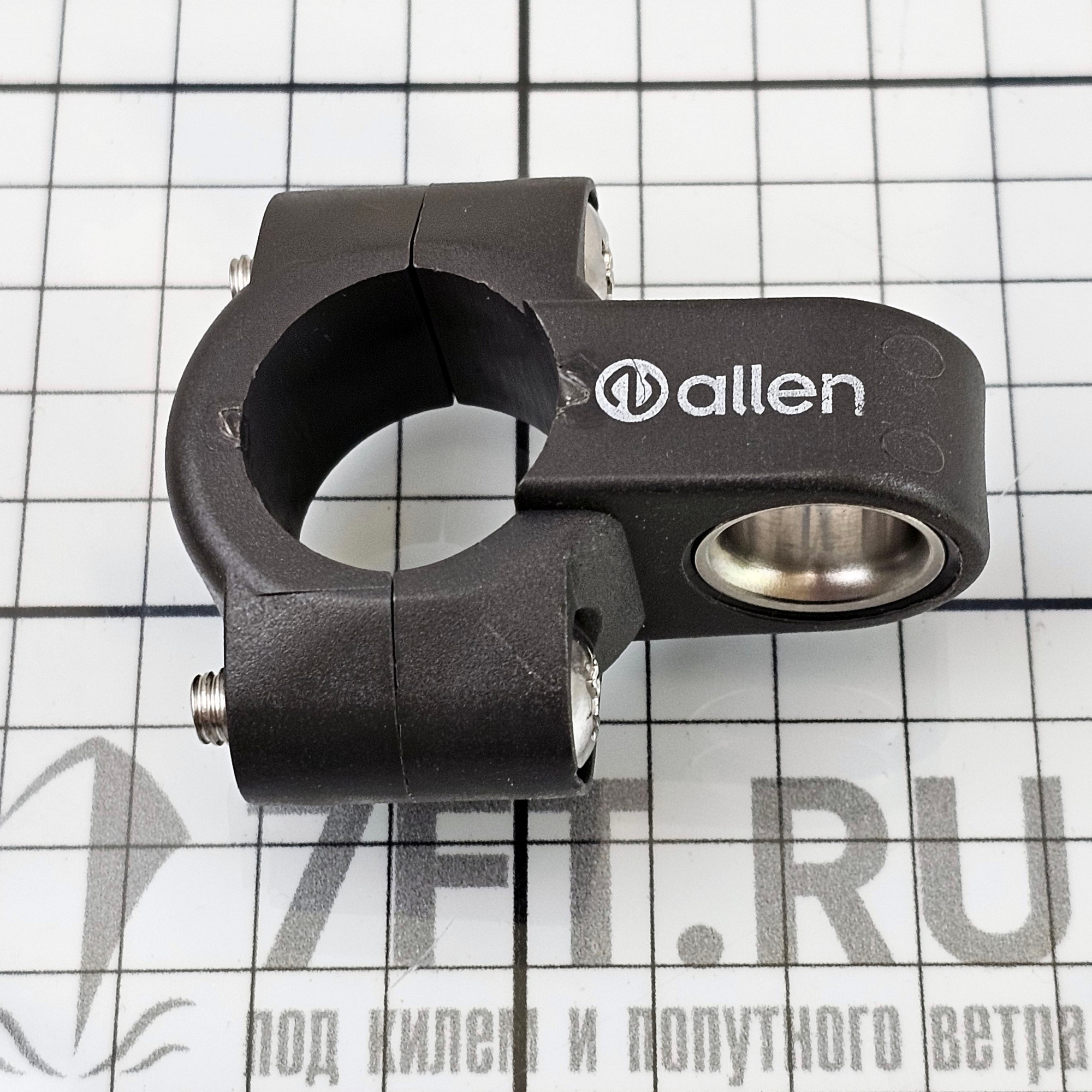 Купить Обушок из пластмассы с нержавеющей втулкой Allen Brothers A.455 300-600 кг 14 мм чёрный крепится на трубу 7ft.ru в интернет магазине Семь Футов