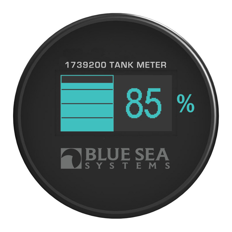 Купить Цифровой мини индикатор уровня жидкости Blue Sea 1739200 12/24В 40мм с голубым OLED экраном 7ft.ru в интернет магазине Семь Футов