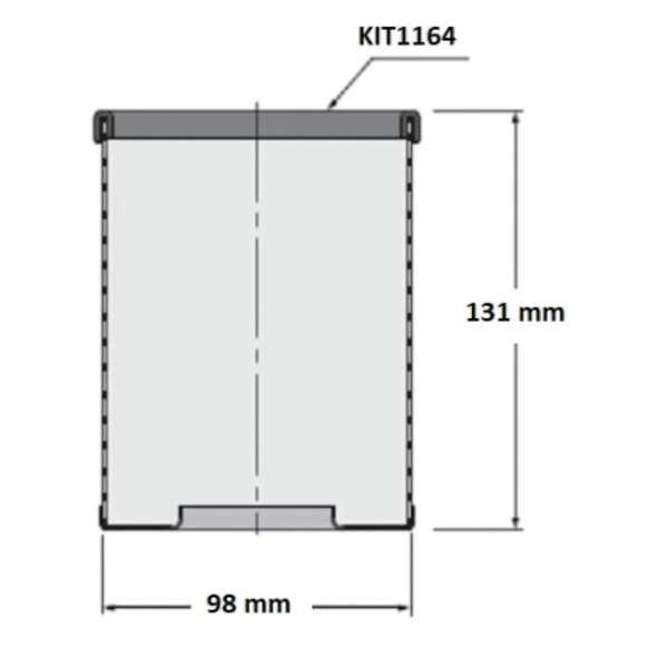 Купить Сетка Guidi Marine KIT1164 KIT1164#000008 Ø98мм 131мм для фильтра 1164 1 1/2'' из нержавеющей стали 7ft.ru в интернет магазине Семь Футов