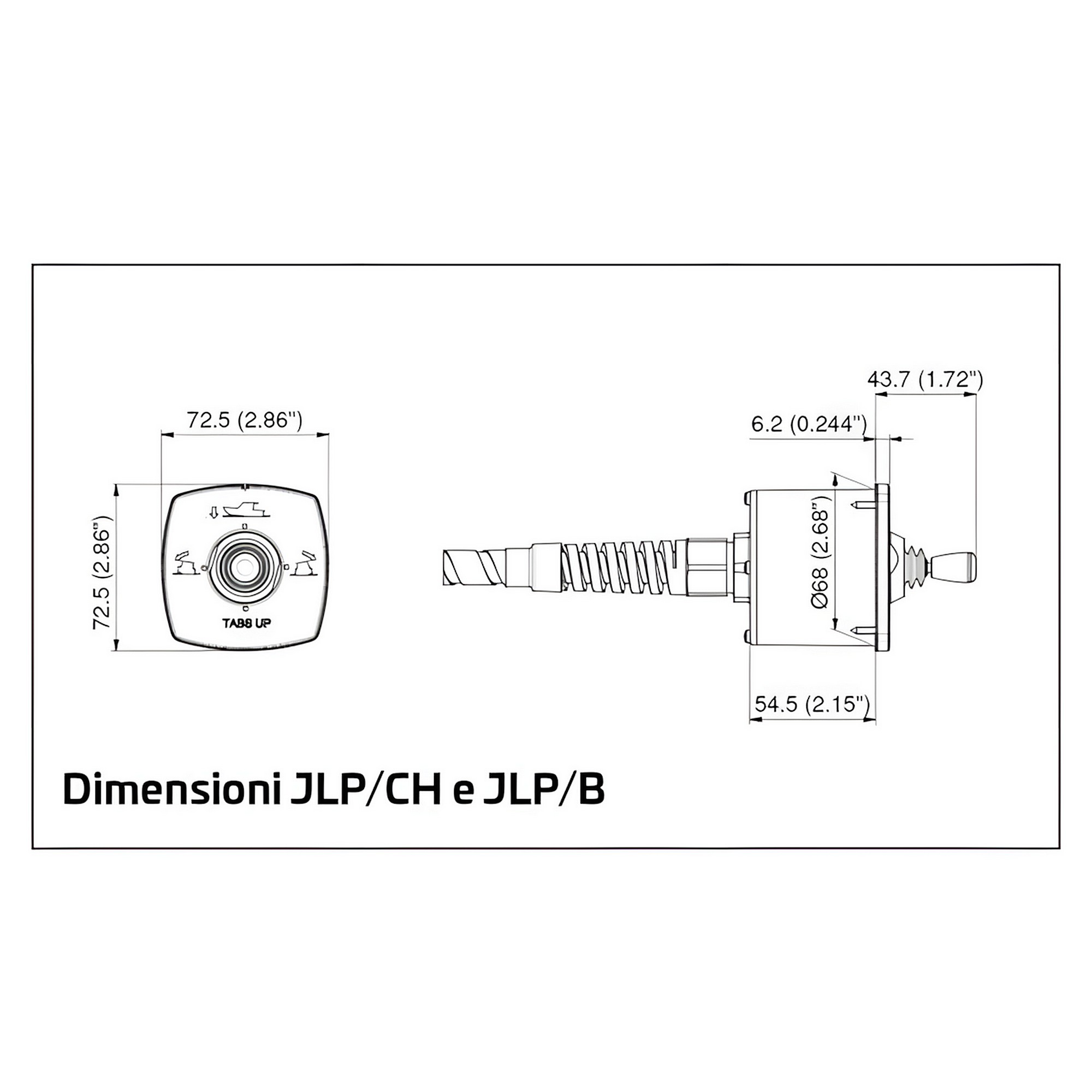 Купить Джойстиковый блок управления Ultraflex Easyjoy JLP/CH 43004B 68мм хромированный низкий профиль 7ft.ru в интернет магазине Семь Футов