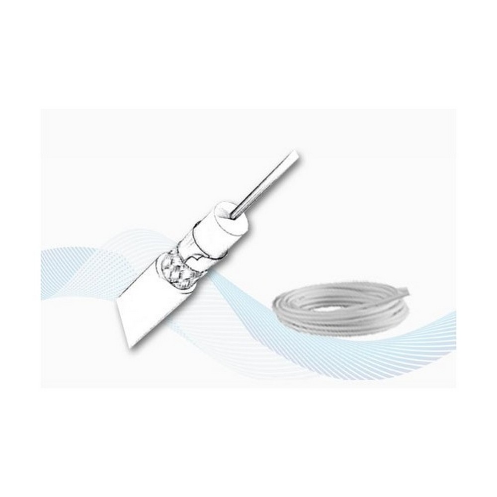 Купить Кабель коаксиальный Glomex RG6 V9139-20 75Ом 20м для телевизионных антенн белый 7ft.ru в интернет магазине Семь Футов