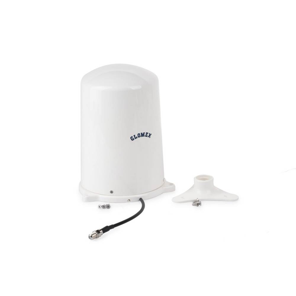 Купить Телевизионная антенна Glomex Mizar V9128AGC TV/FM/DAB 87,5-774МГц 20дБ 140x200мм с автоматическим усилителем AGC белая 7ft.ru в интернет магазине Семь Футов