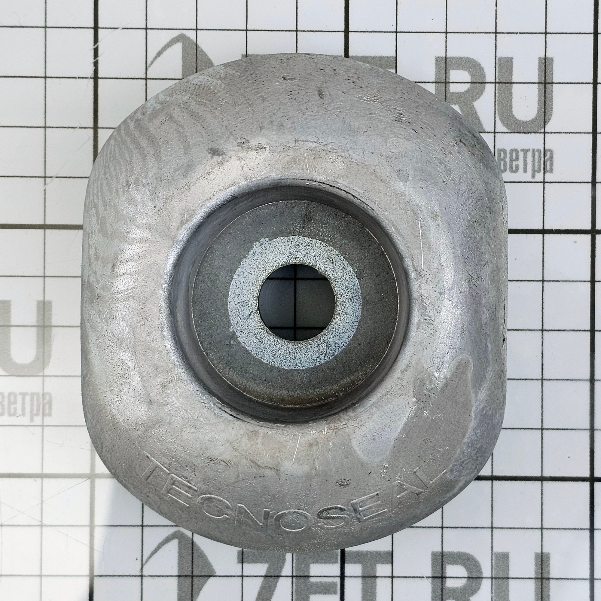 Купить Магниевый анод Tecnoseal 00102UKMG 98x82x32мм дисковый со стальной вставкой для пера руля 7ft.ru в интернет магазине Семь Футов