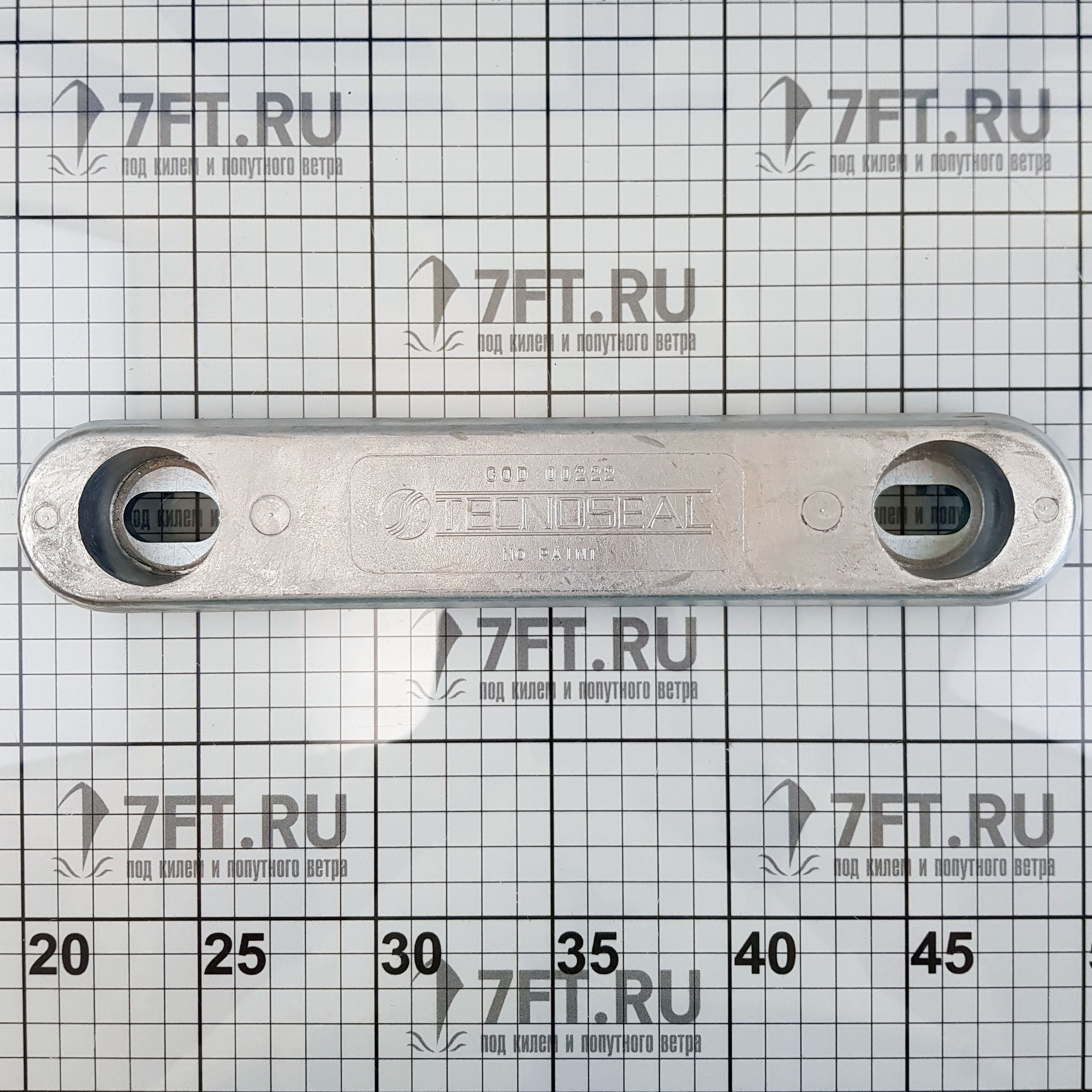 Купить Цинковый овальный анод Tecnoseal 00222 290x53x33мм для корпуса Vetus 7ft.ru в интернет магазине Семь Футов