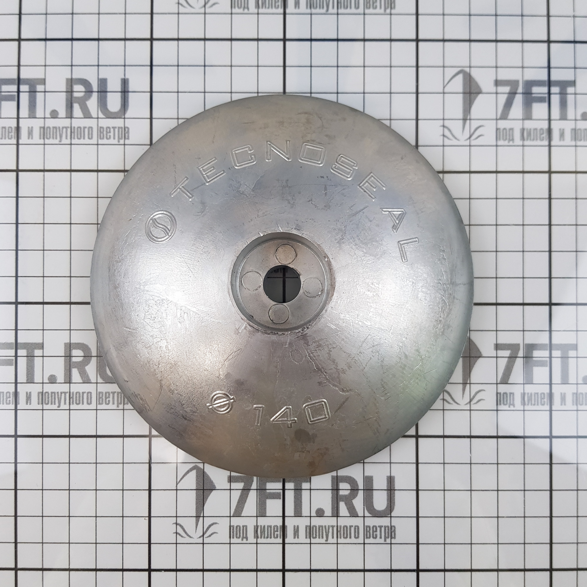 Купить Цинковый дисковый анод Tecnoseal 00105 Ø140x30мм для пера руля 7ft.ru в интернет магазине Семь Футов