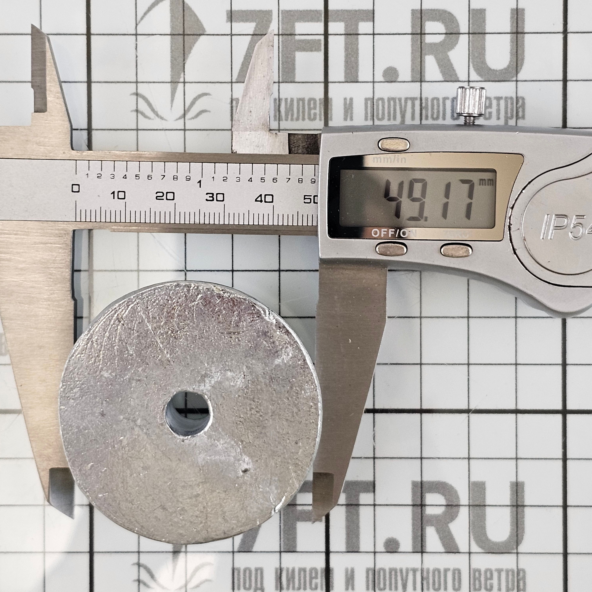 Купить Цинковый анод Tecnoseal 01111 Ø53x15мм дисковый для двигателей Mariner 40/Yamaha 70-85лс 7ft.ru в интернет магазине Семь Футов