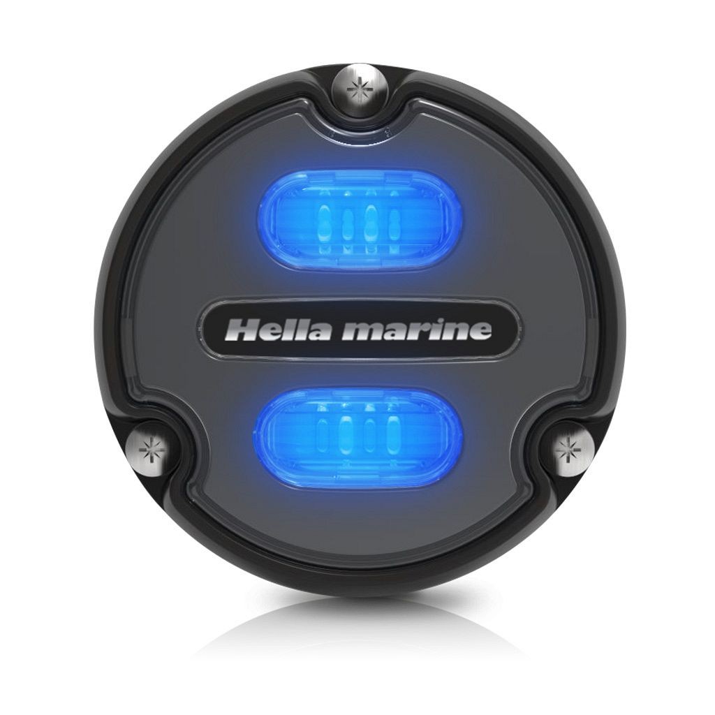Купить Cветильник подводный синий/белый Hella Marine Apelo A1 2LT 016 145-001 12/24В 1800лм 5000К угольная линза 7ft.ru в интернет магазине Семь Футов